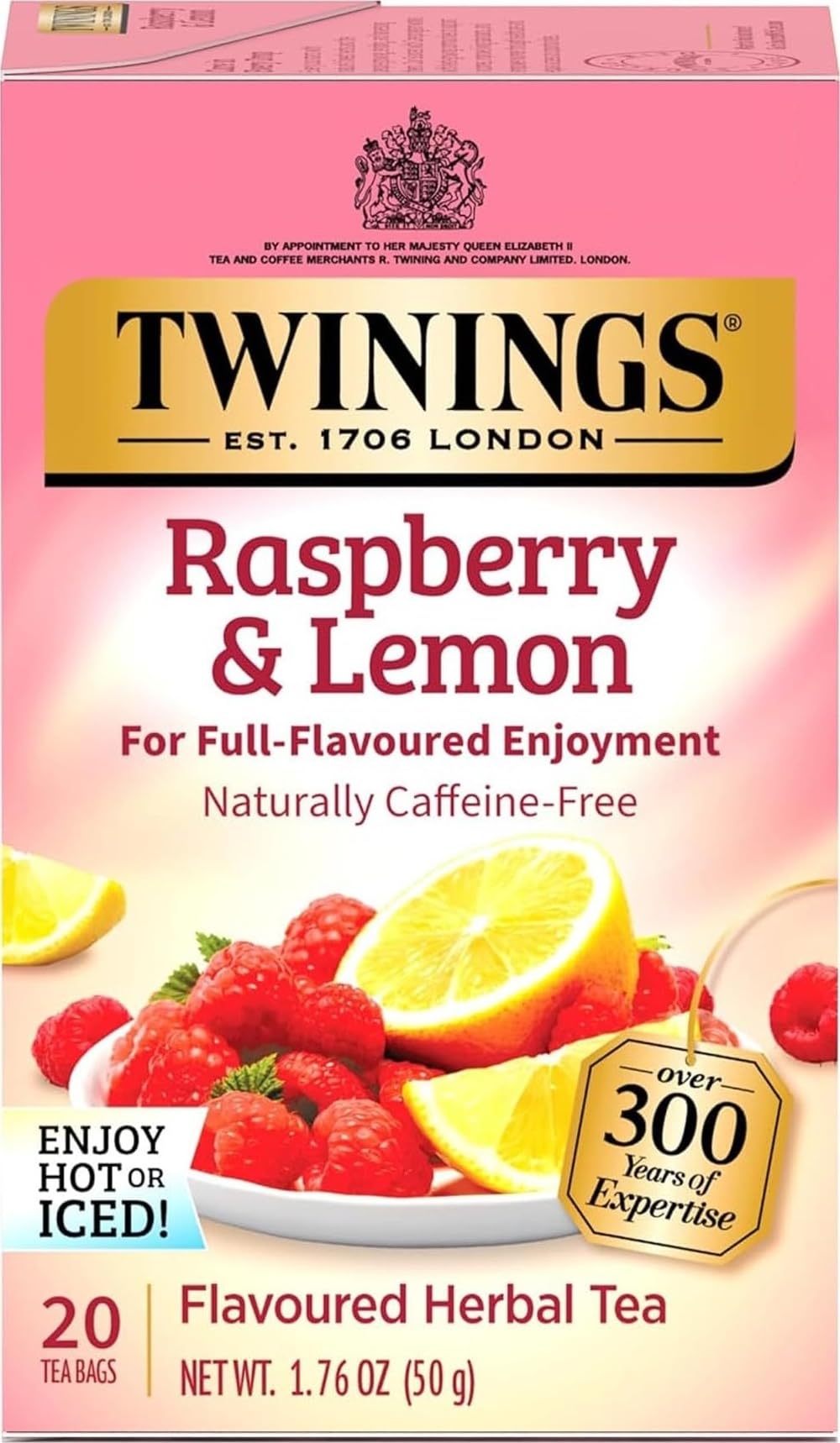Twinings English Breakfast Black Tea Individually Wrapped Bags, 20 Count (Pack of 1), Flavourful, Robust, Caffeinated, Enjoy Hot or Iced, 20 Teabags