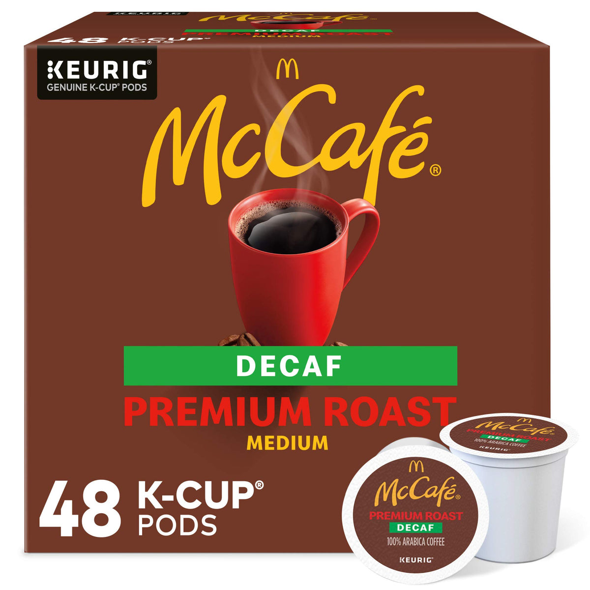 McCafe Decaffeinated Pods Box Keurig No