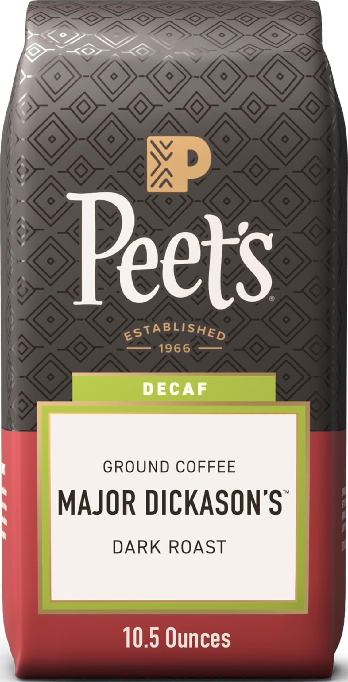 Peets Coffee Decaf ground bag