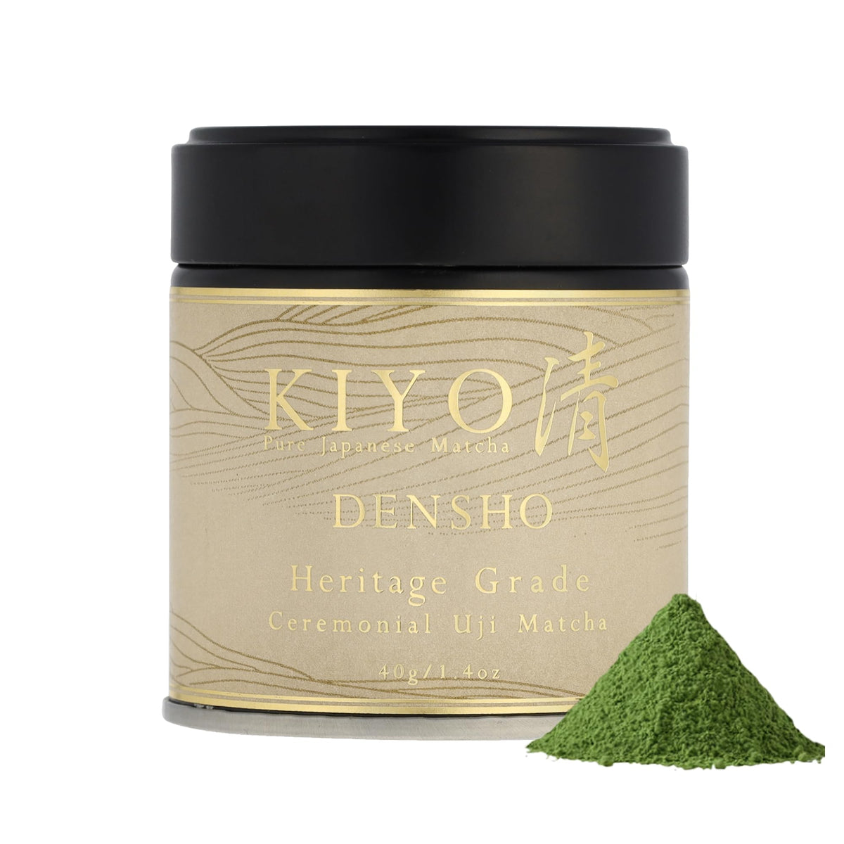Kiyo Matcha Classic Grade Hatsumukashi Ceremonial Uji Matcha - Pure Japanese First Harvest Ceremonial Grade Matcha Green Tea Powder from Uji, Japan (40g/1.41oz)