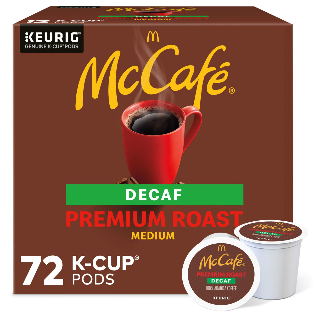 McCafe Decaffeinated Pods Box Keurig No