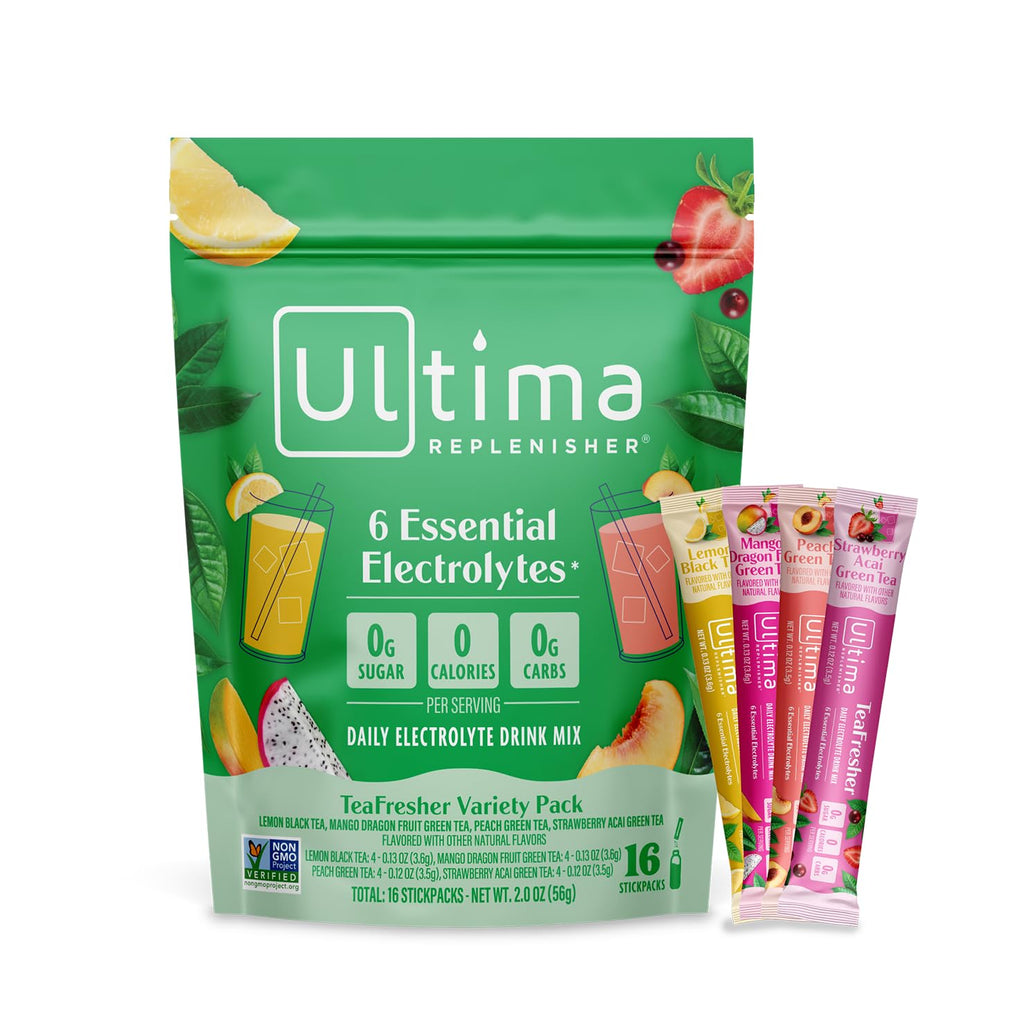Ultima Replenisher Daily Electrolyte Powder – Watermelon, 20 Stickpacks – Zero Sugar Hydration Packets with 6 Electrolytes and Minerals – Sugar Free, Plant Based & Keto Friendly Drink Mix