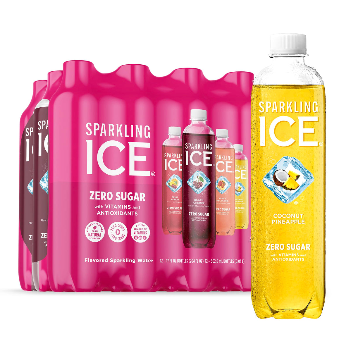 Sparkling Ice Blue Variety Zero Sugar Sparkling Water Pack