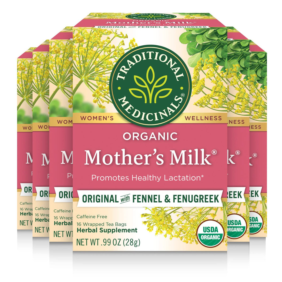 Traditional Medicinals Organic Women's Wellness Tea Collection, 16-32 Tea Bags