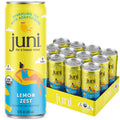 Juni Sparkling Adaptogen Drink, Mood and Focus, 12 pack | Ashwagandha, Lion’s Mane & Reishi Mushrooms, Green Tea, Zero Sugar, Organic Non Alcoholic Drinks