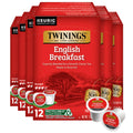 Twinings English Breakfast Black Tea K-Cups for Keurig, 12 CT Box (6 Pack)