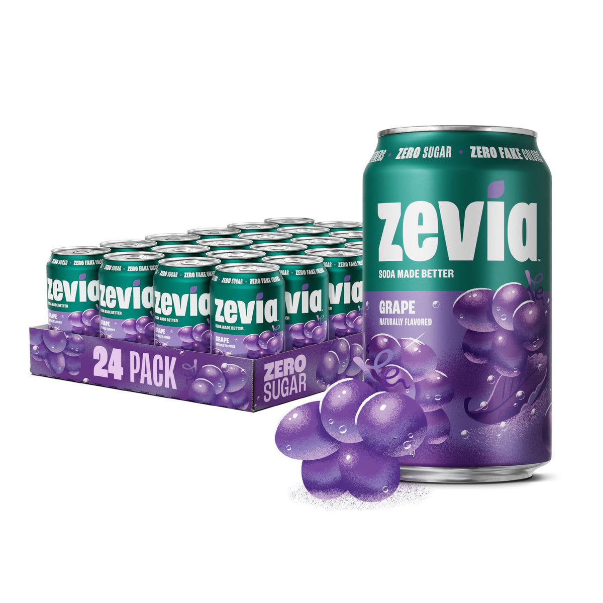 Zevia Zero-Calorie Vanilla Cola Soda with Natural Flavors