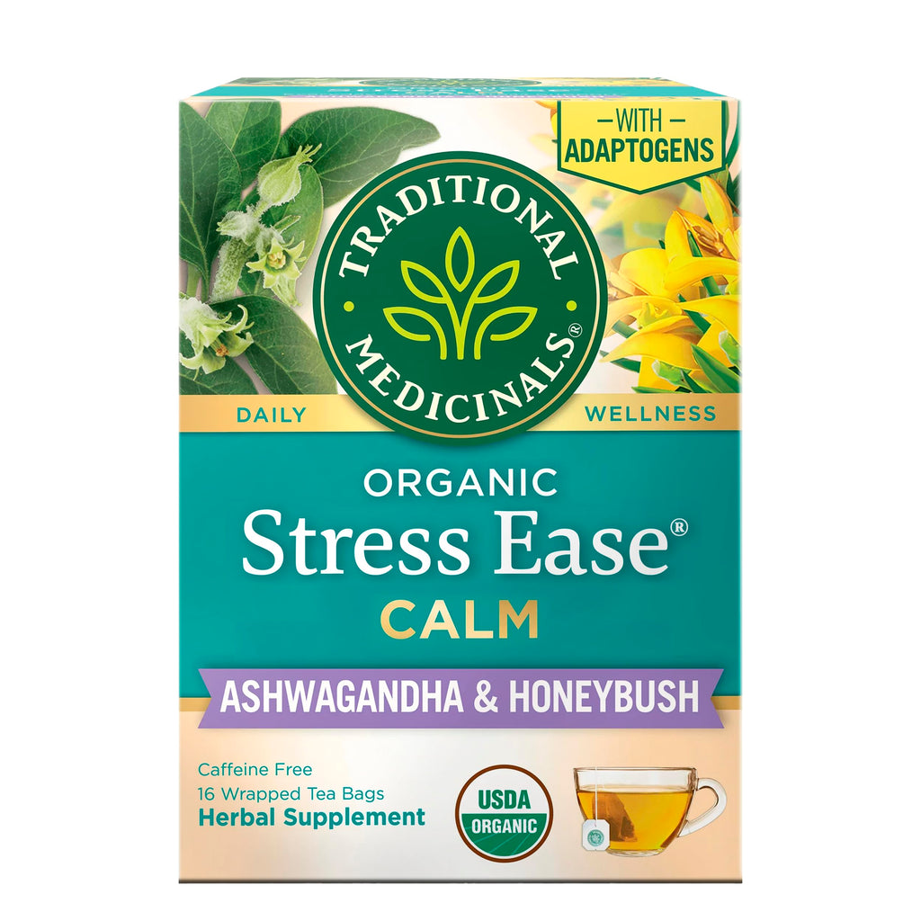 Traditional Medicinals Organic Calming & Stress Support Tea Collection, 16-32 Tea Bags