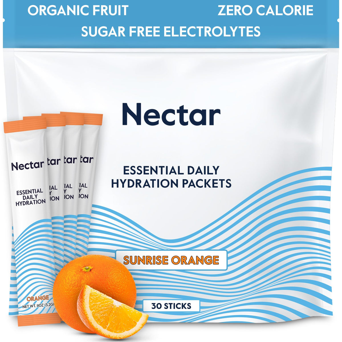 Nectar Zero Sugar Electrolyte Hydration Powder Packets
