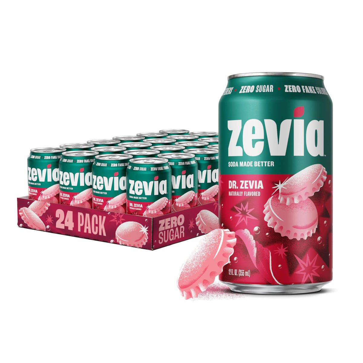 Zevia Zero-Calorie Vanilla Cola Soda with Natural Flavors