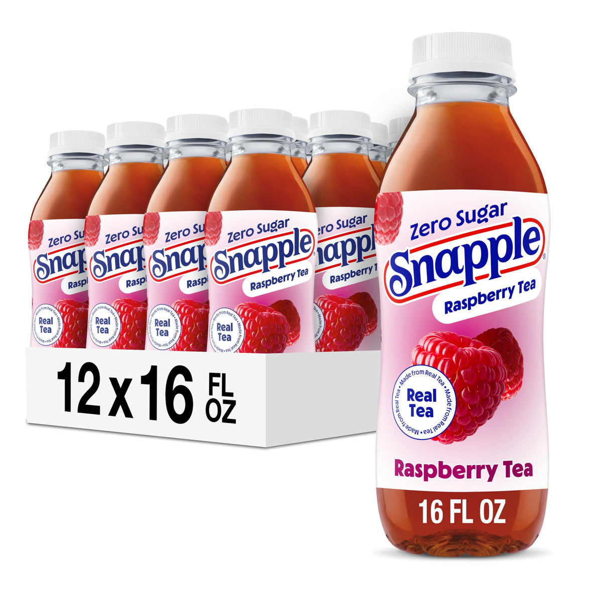 Snapple, Lemon Tea, Recycled Bottle, 16 Fl Oz, 12 Count