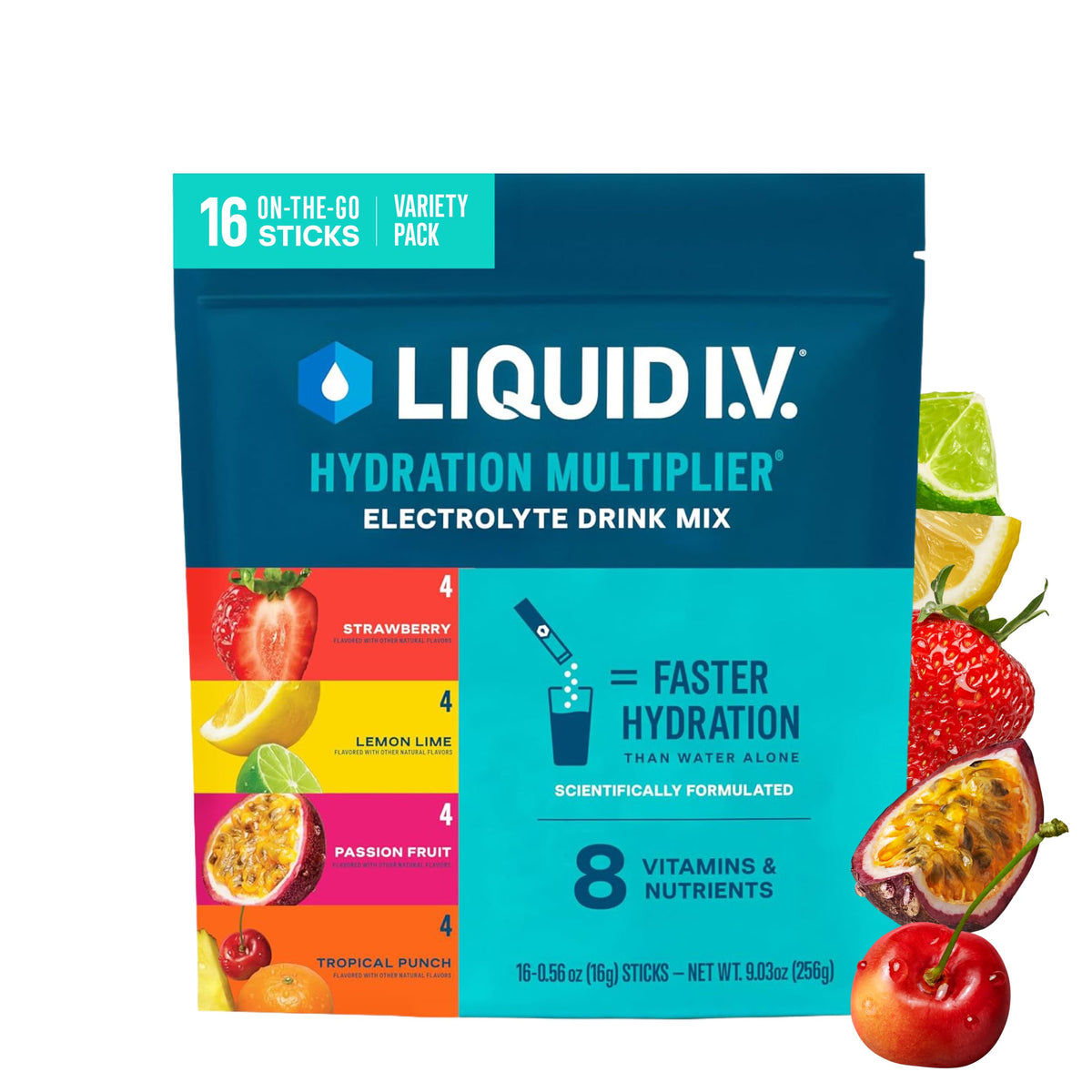 Liquid I.V. Electrolyte Hydration Drink Mix Variety Pack