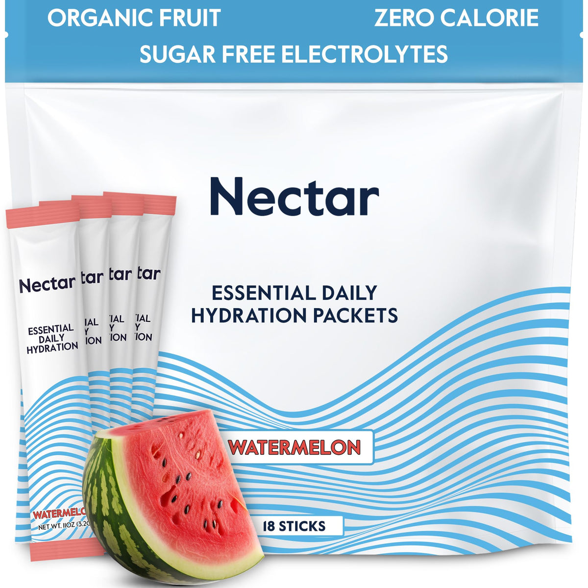 Nectar Zero Sugar Electrolyte Hydration Powder Packets