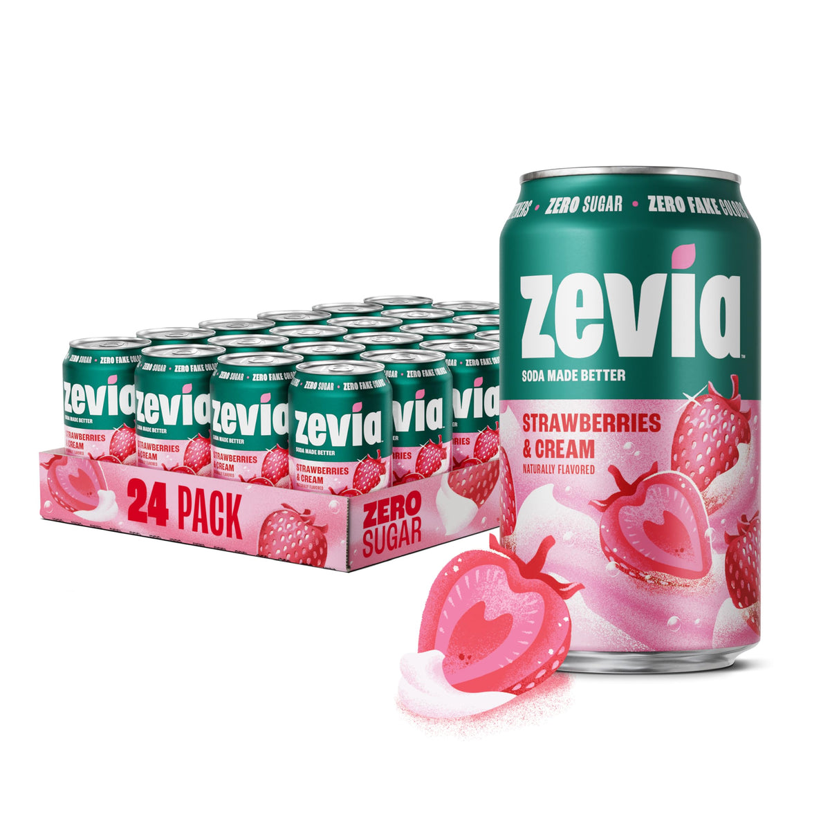 Zevia Zero-Calorie Vanilla Cola Soda with Natural Flavors