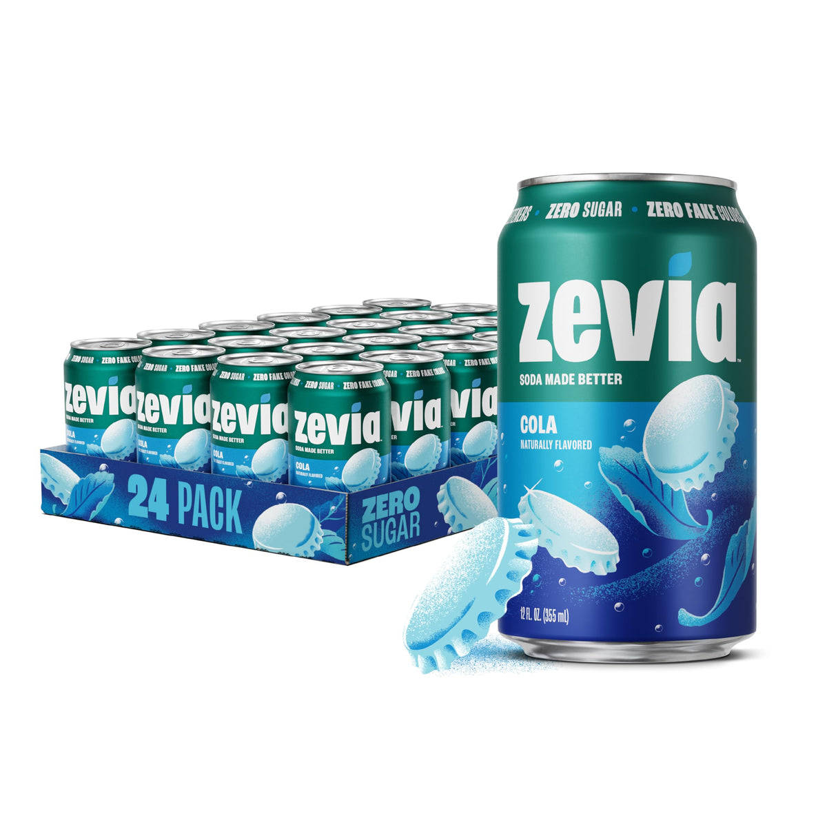 Zevia Zero-Calorie Vanilla Cola Soda with Natural Flavors
