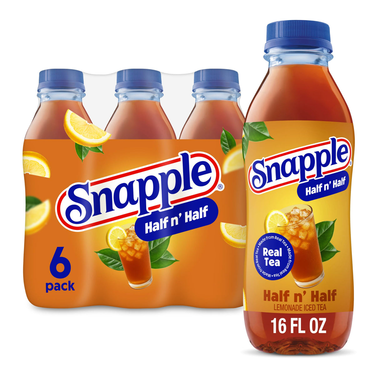 Snapple, Lemon Tea, Recycled Bottle, 16 Fl Oz, 12 Count