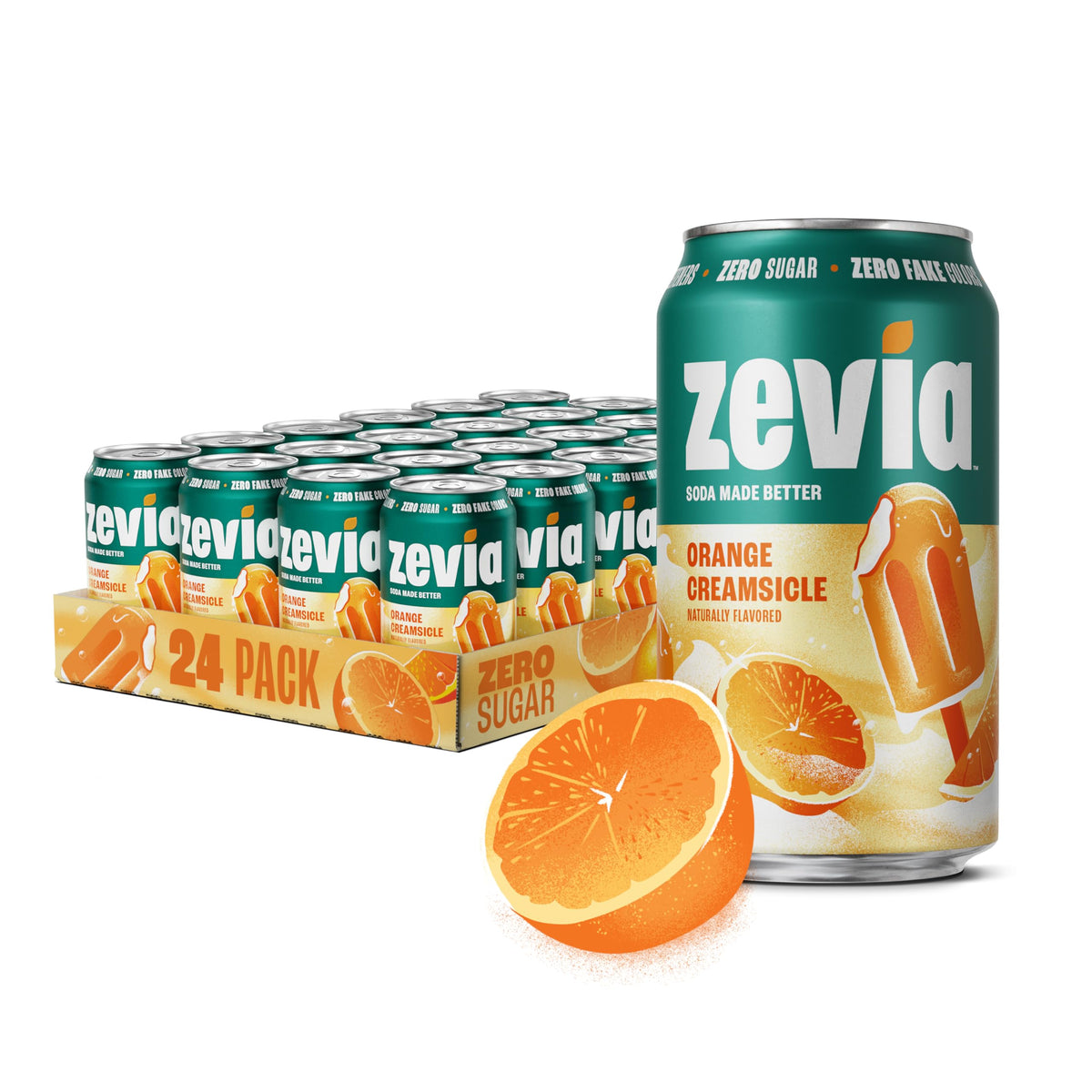 Zevia Zero-Calorie Vanilla Cola Soda with Natural Flavors