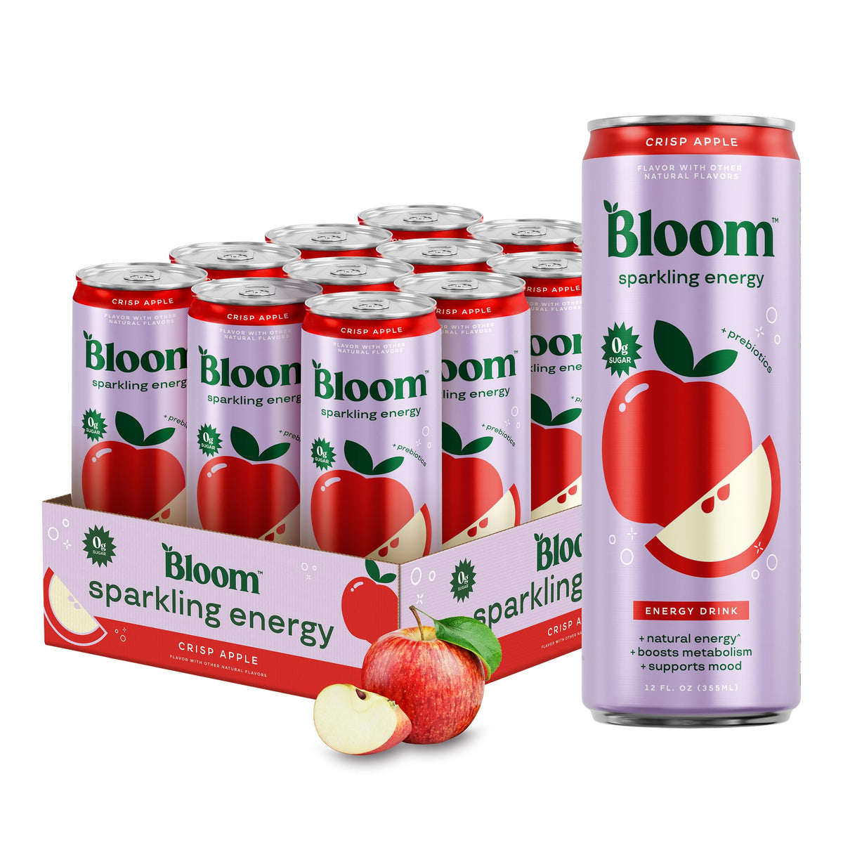 Bloom Nutrition Zero Sugar Sparkling Energy Drink 180mg