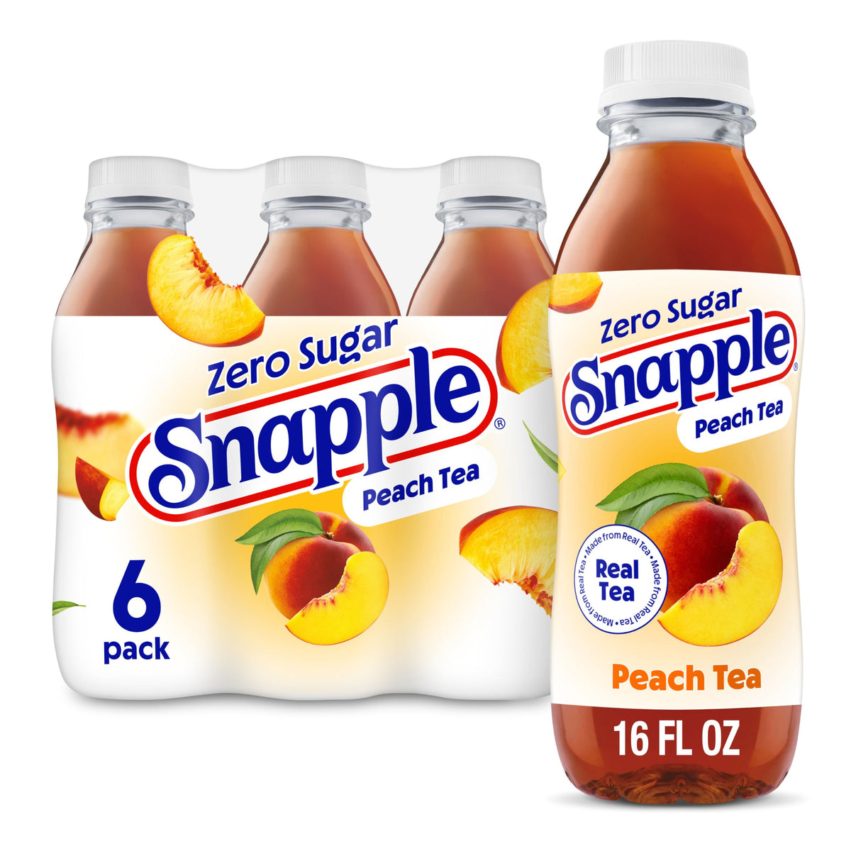 Snapple, Lemon Tea, Recycled Bottle, 16 Fl Oz, 12 Count