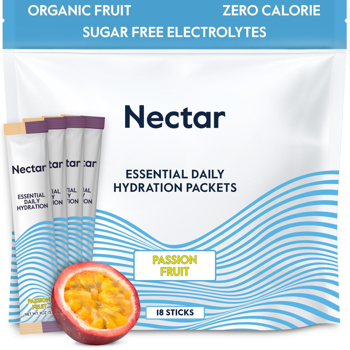 Nectar Zero Sugar Electrolyte Hydration Powder Packets