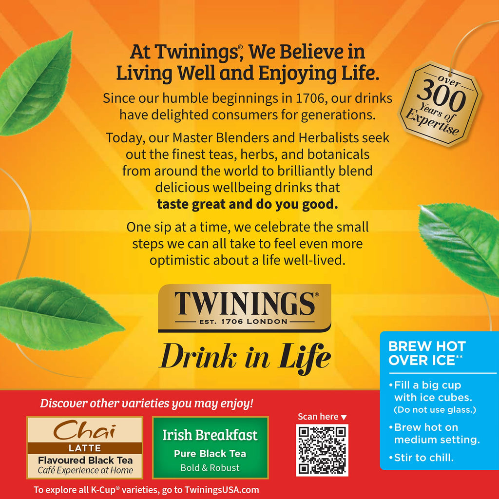 Twinings English Breakfast Black Tea K-Cups for Keurig, 12 CT Box (6 Pack)