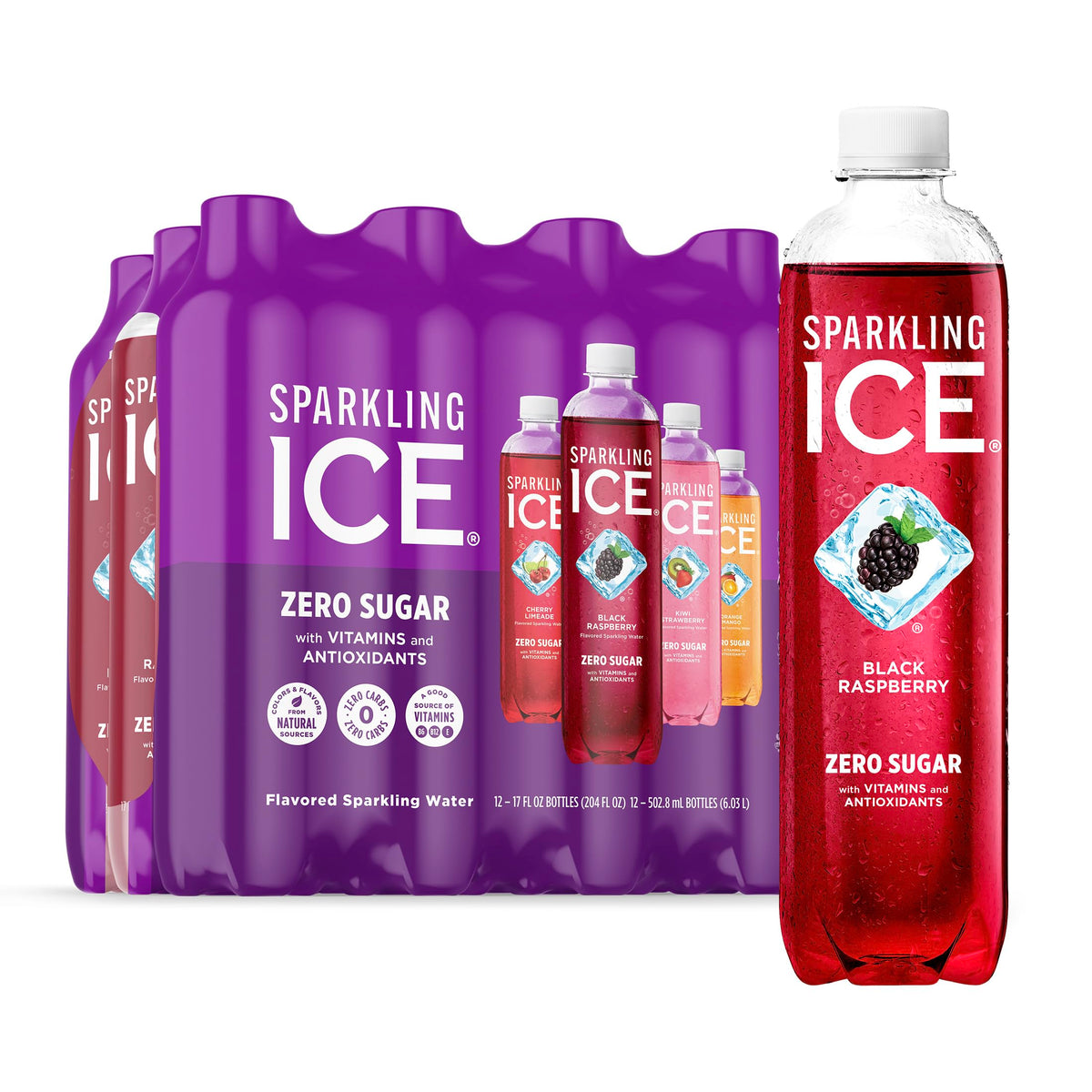 Sparkling Ice Blue Variety Zero Sugar Sparkling Water Pack