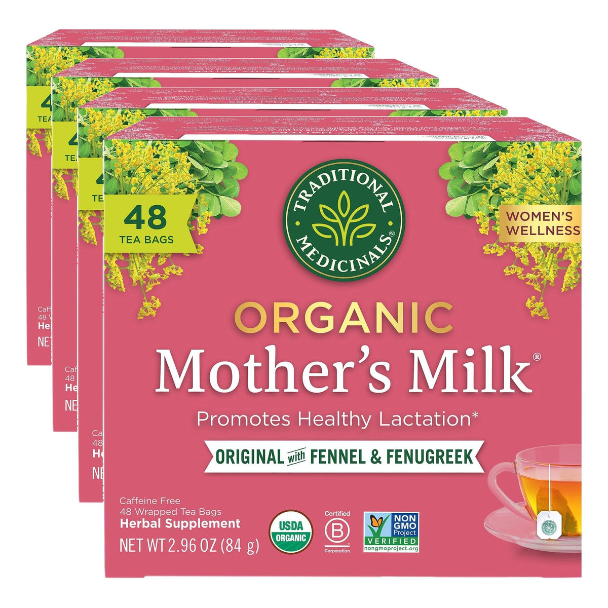 Traditional Medicinals Organic Women's Wellness Tea Collection, 16-32 Tea Bags
