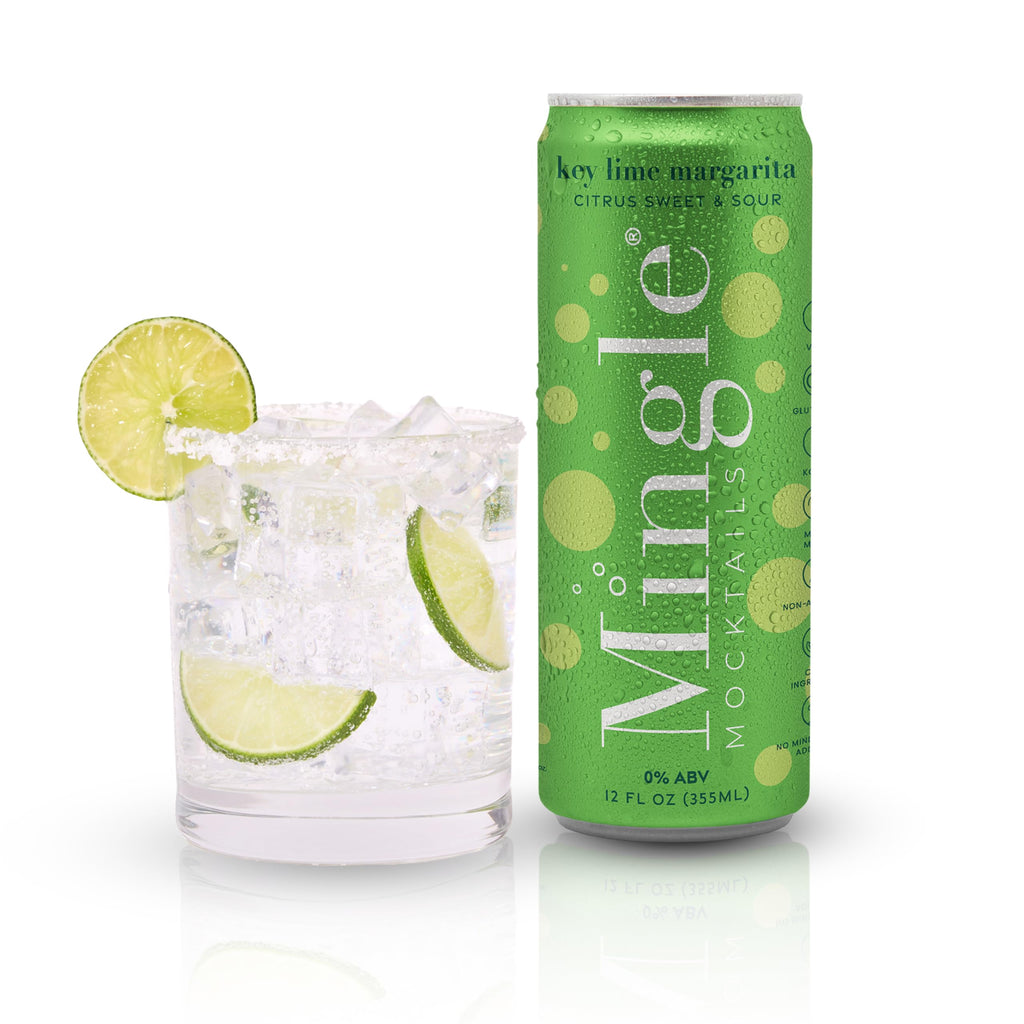 Mingle Mocktails Flavors, Non Alcoholic Drinks, Alcohol Alternative Pre-Mixed Drinks with Real Juice, Canned Mocktails or Cocktail Drink Mixer, Gluten Free, Vegan, 12 fl oz Cans