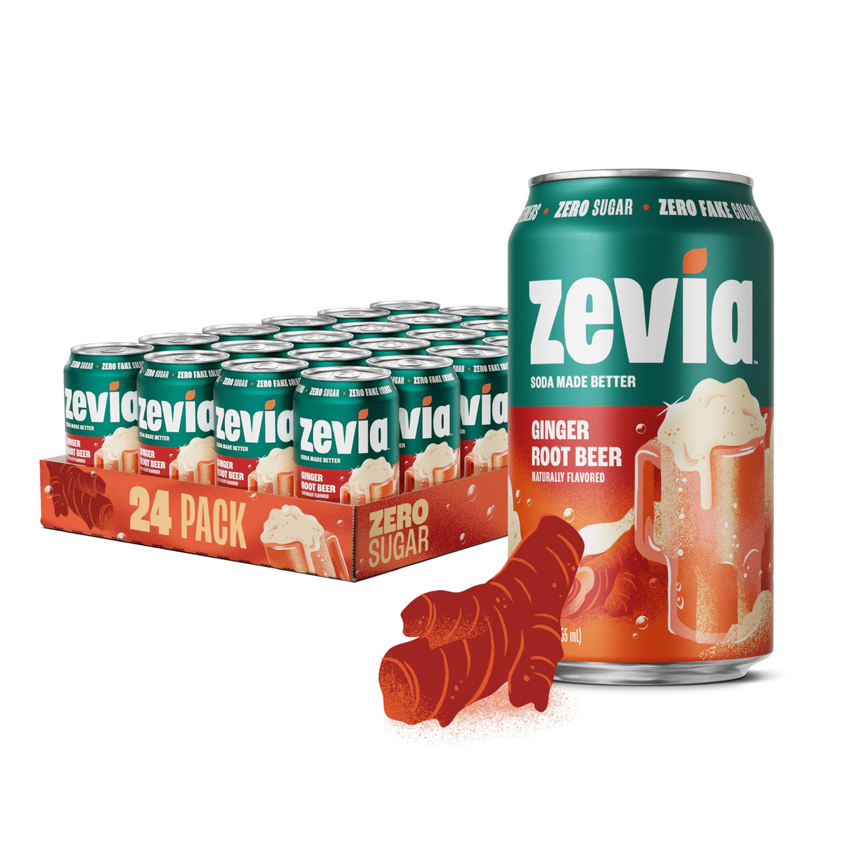 Zevia Zero-Calorie Vanilla Cola Soda with Natural Flavors
