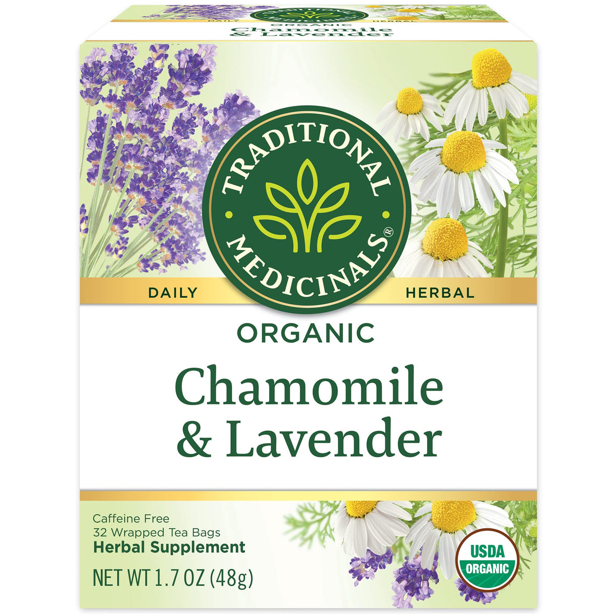 Traditional Medicinals Organic Calming & Stress Support Tea Collection, 16-32 Tea Bags