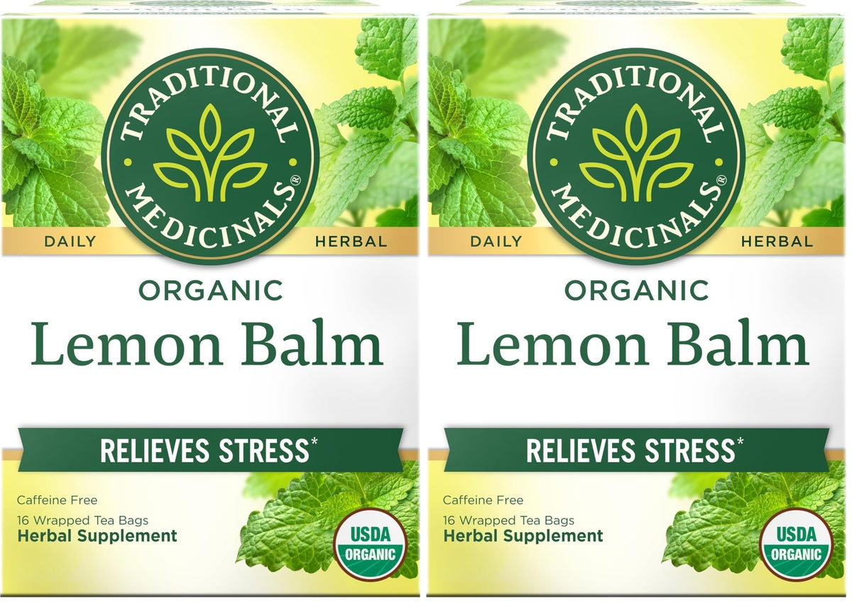 Traditional Medicinals Organic Calming & Stress Support Tea Collection, 16-32 Tea Bags