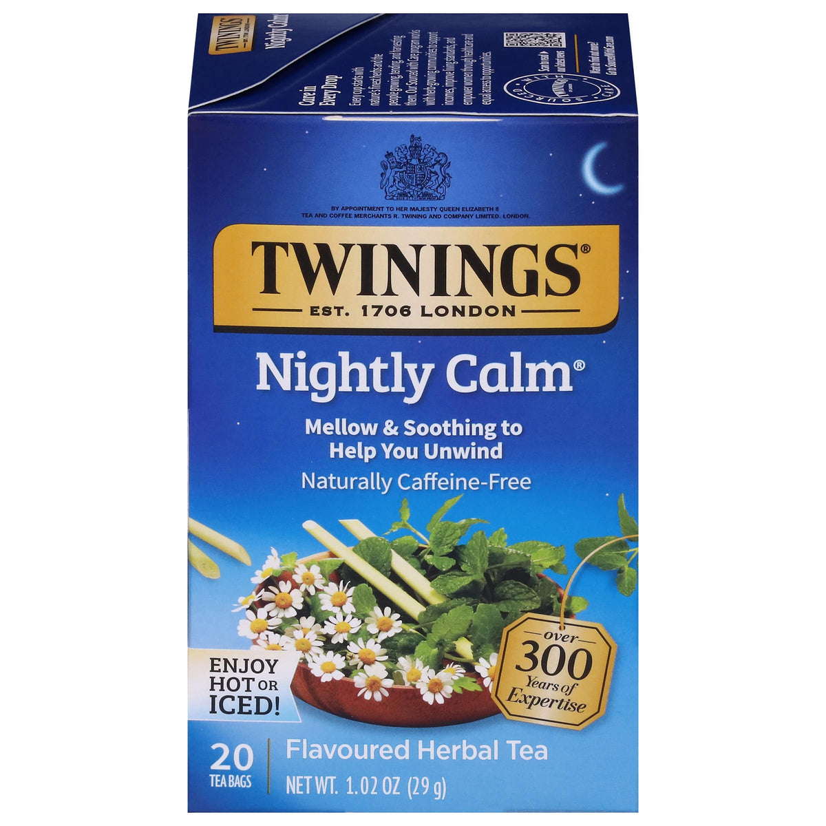 Twinings English Breakfast Black Tea Individually Wrapped Bags, 20 Count (Pack of 1), Flavourful, Robust, Caffeinated, Enjoy Hot or Iced, 20 Teabags