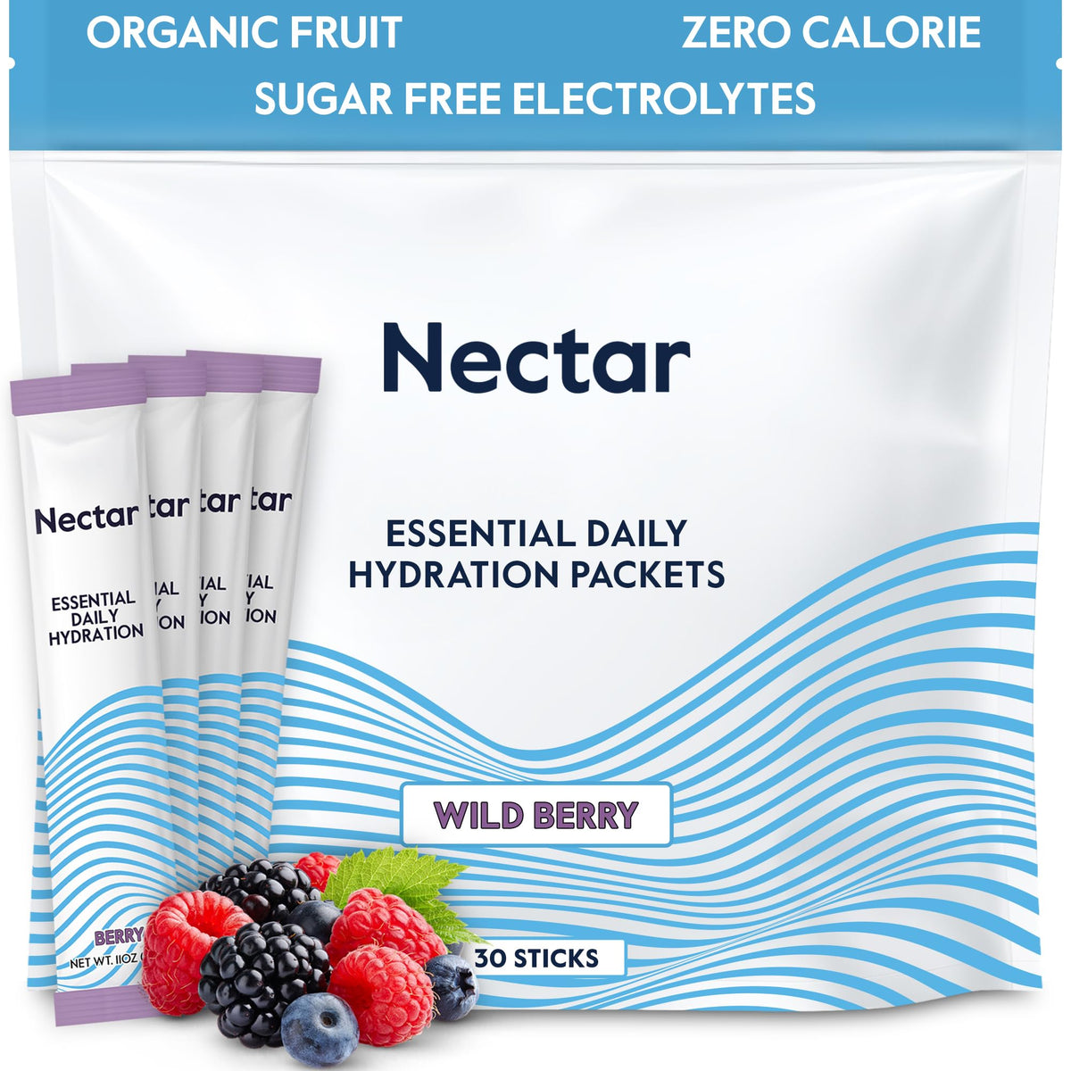 Nectar Zero Sugar Electrolyte Hydration Powder Packets