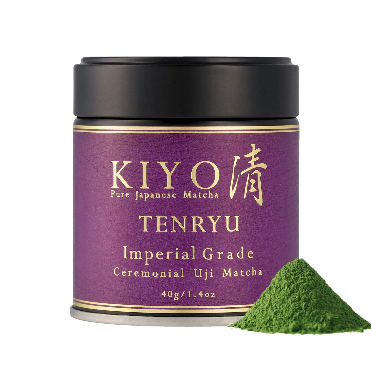 Kiyo Matcha Classic Grade Hatsumukashi Ceremonial Uji Matcha - Pure Japanese First Harvest Ceremonial Grade Matcha Green Tea Powder from Uji, Japan (40g/1.41oz)
