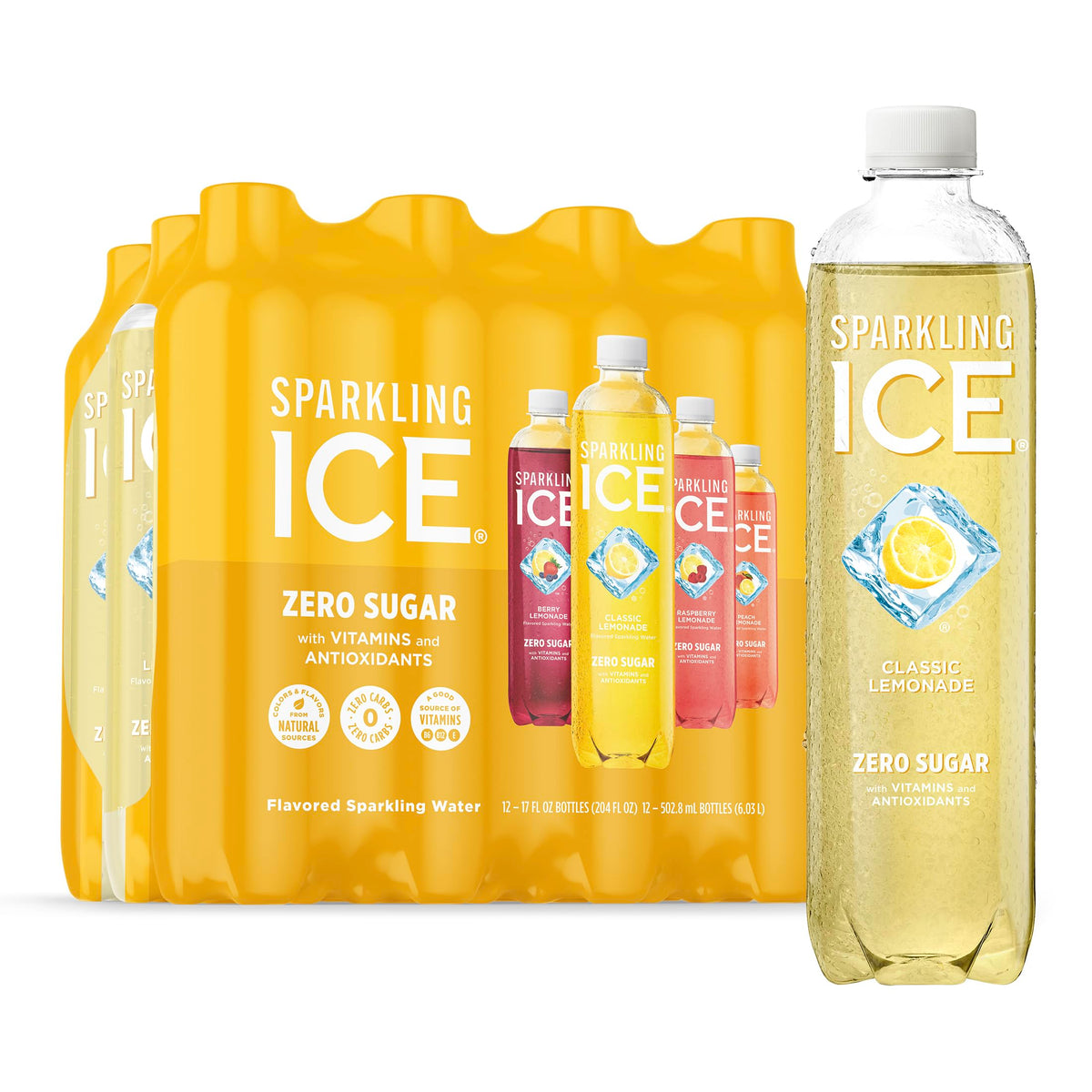 Sparkling Ice Blue Variety Zero Sugar Sparkling Water Pack