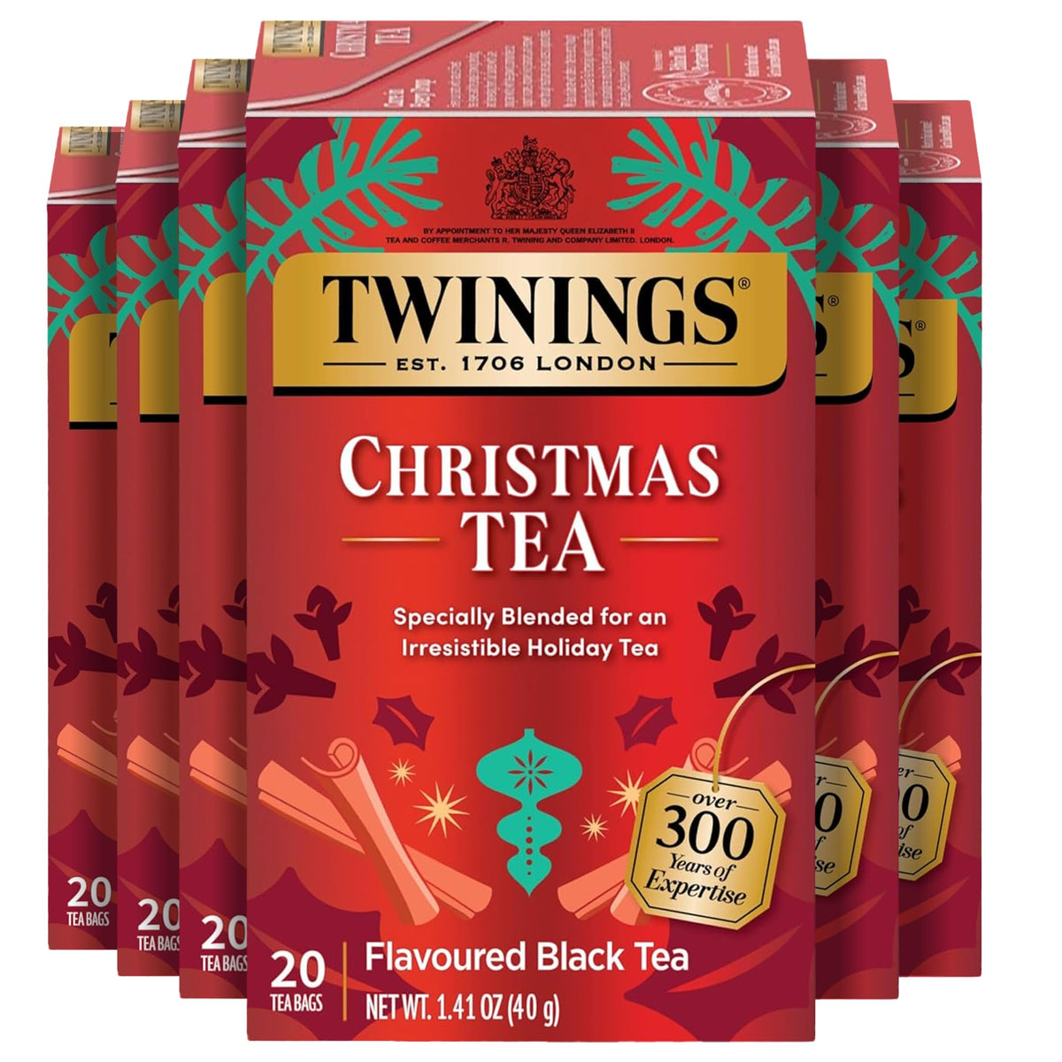 Twinings English Breakfast Black Tea Individually Wrapped Bags, 20 Count (Pack of 1), Flavourful, Robust, Caffeinated, Enjoy Hot or Iced, 20 Teabags