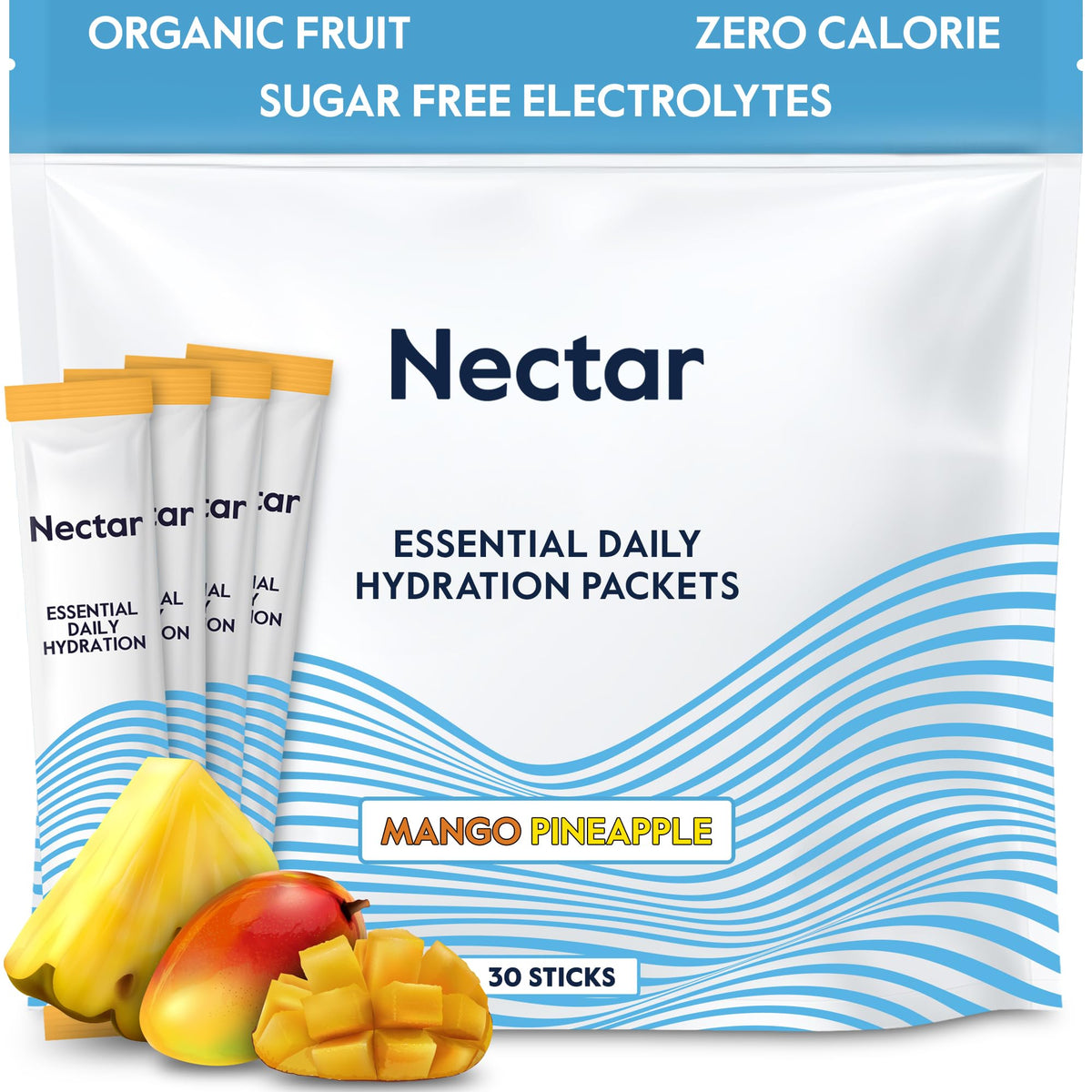 Nectar Zero Sugar Electrolyte Hydration Powder Packets