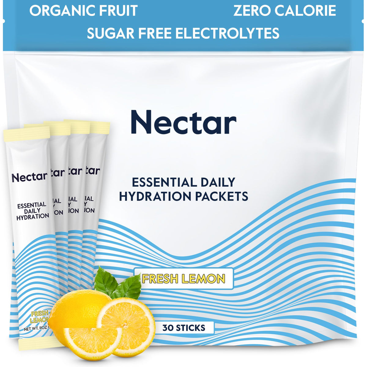 Nectar Zero Sugar Electrolyte Hydration Powder Packets