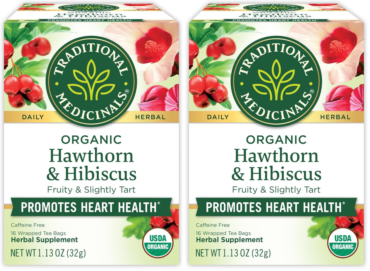 Traditional Medicinals Organic Green Tea & Hibiscus Collection, 16-96 Tea Bags