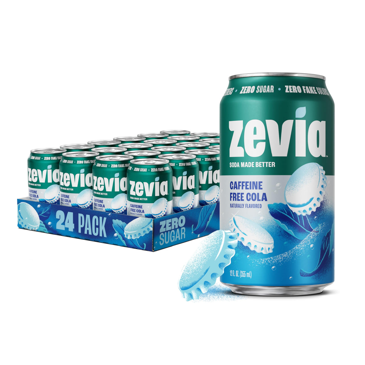 Zevia Zero-Calorie Vanilla Cola Soda with Natural Flavors