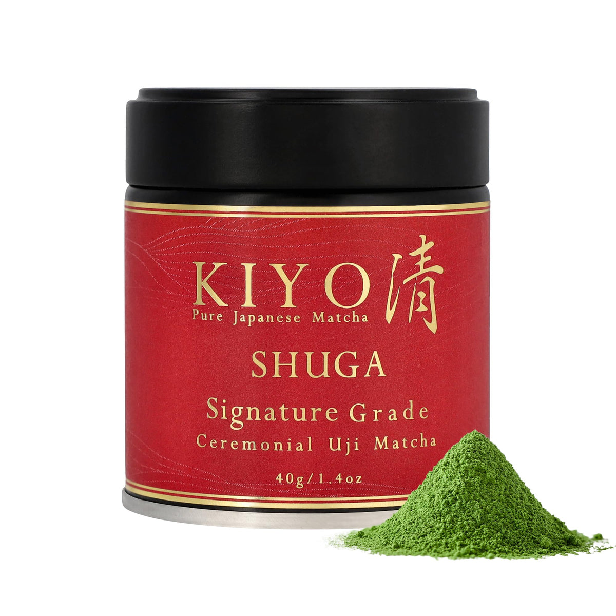 Kiyo Matcha Classic Grade Hatsumukashi Ceremonial Uji Matcha - Pure Japanese First Harvest Ceremonial Grade Matcha Green Tea Powder from Uji, Japan (40g/1.41oz)