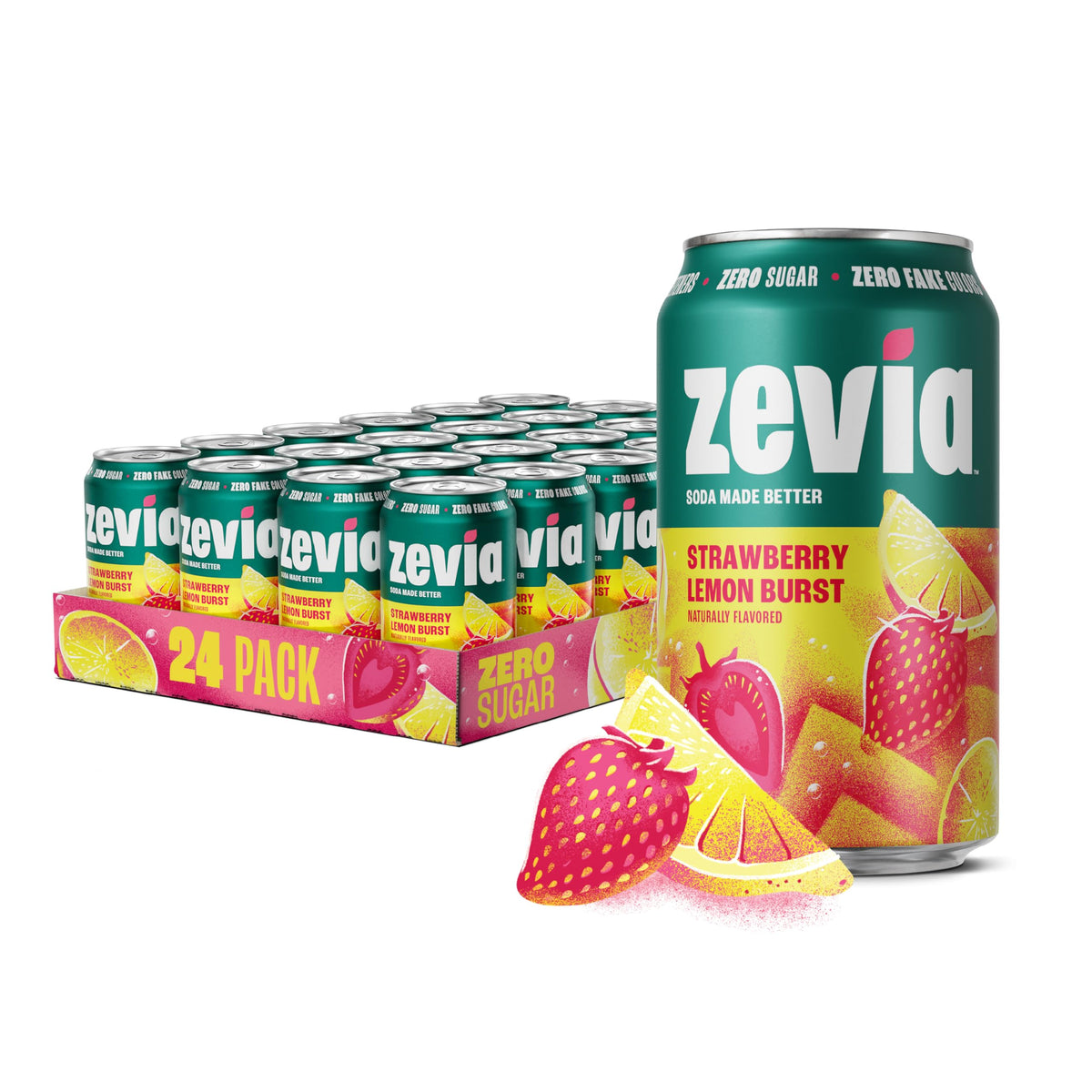 Zevia Zero-Calorie Vanilla Cola Soda with Natural Flavors