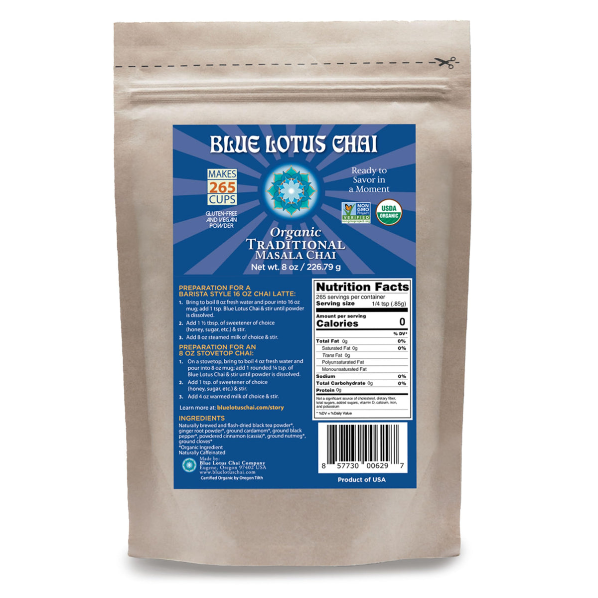 Blue Lotus Traditional Masala Chai Tea Blend