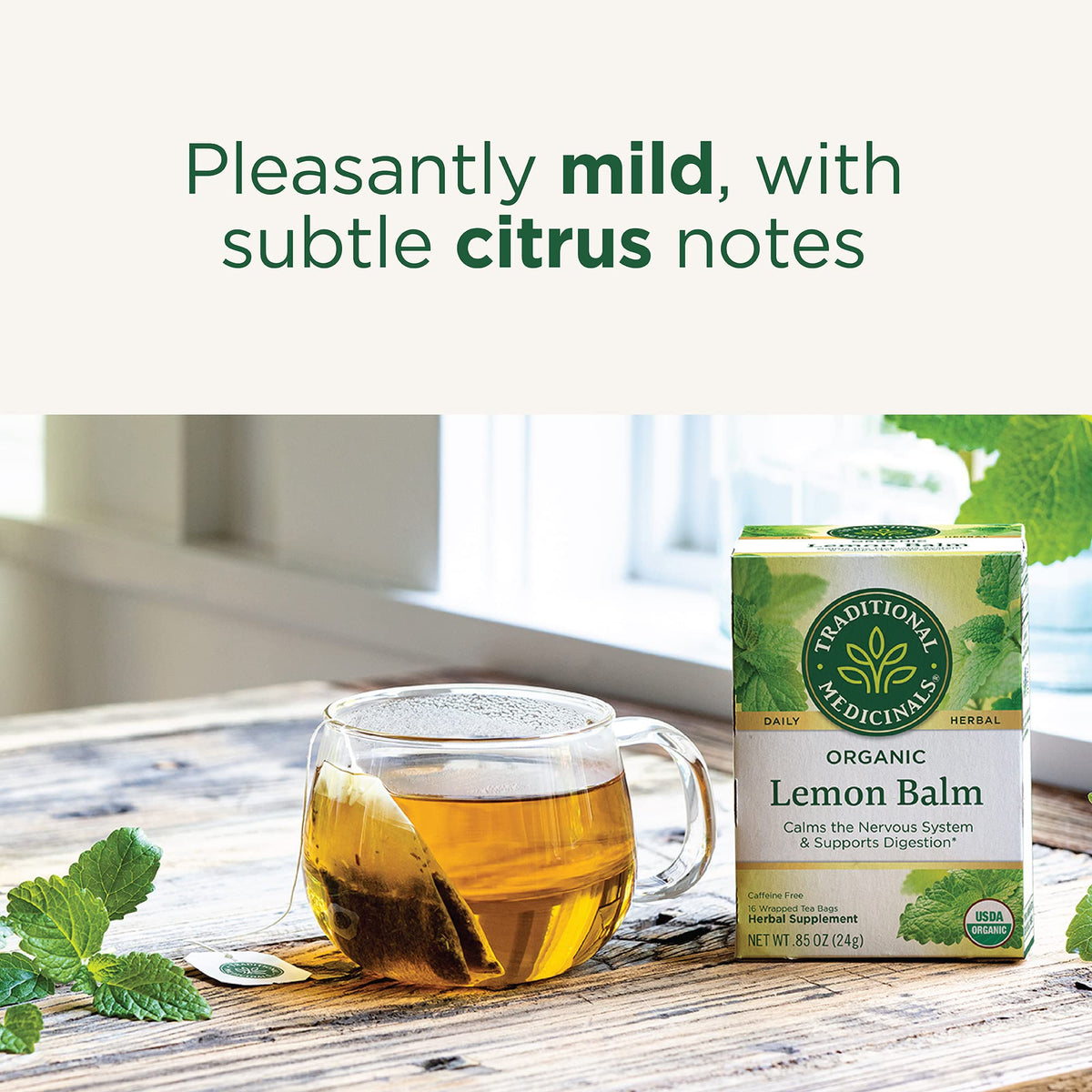 Traditional Medicinals Organic Calming & Stress Support Tea Collection, 16-32 Tea Bags