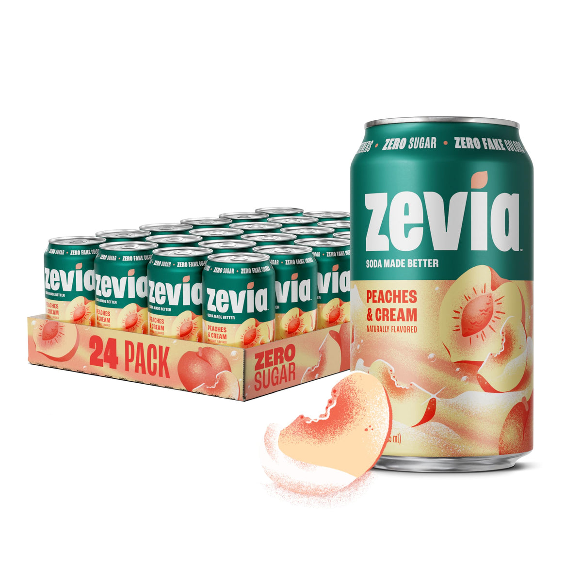 Zevia Zero-Calorie Vanilla Cola Soda with Natural Flavors