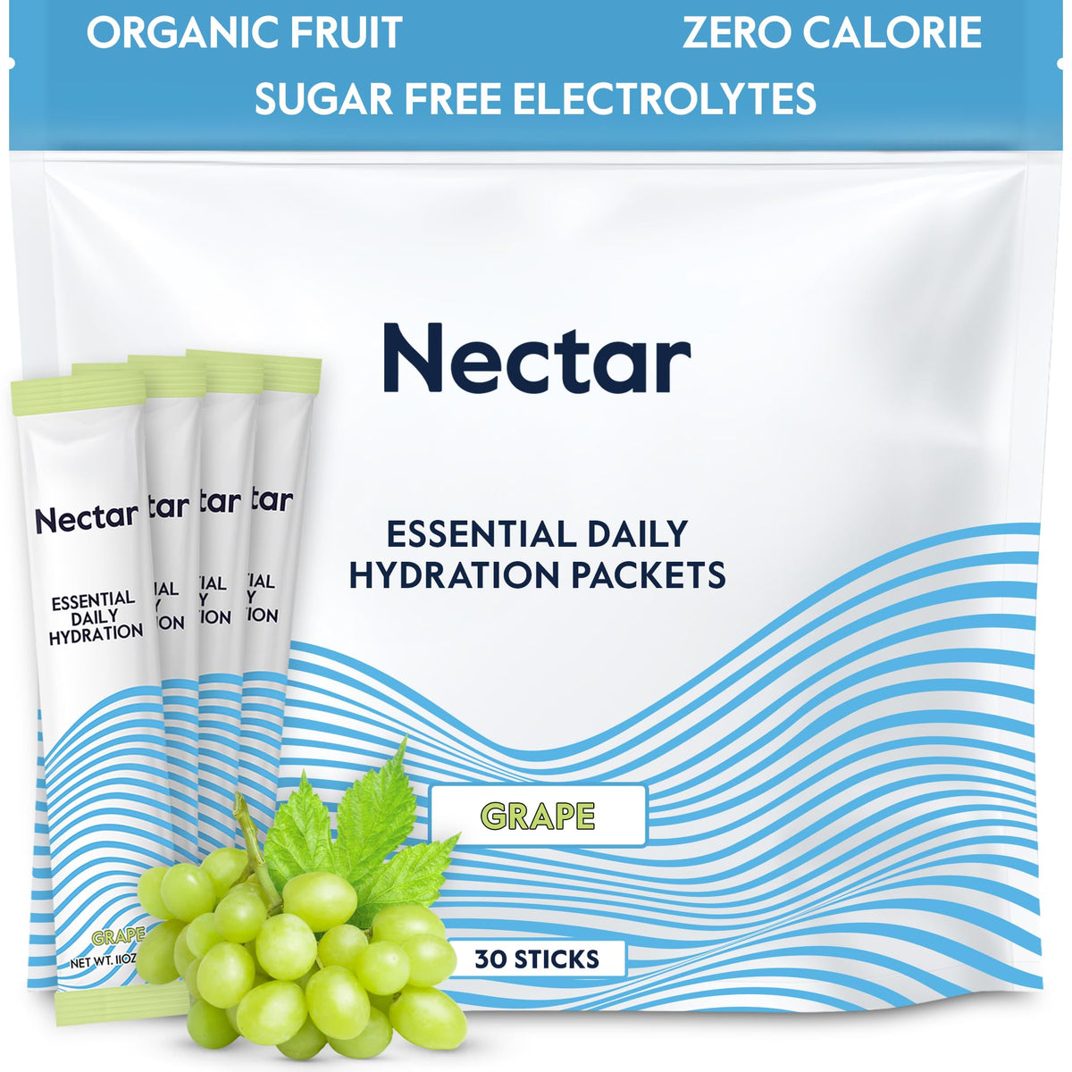 Nectar Zero Sugar Electrolyte Hydration Powder Packets